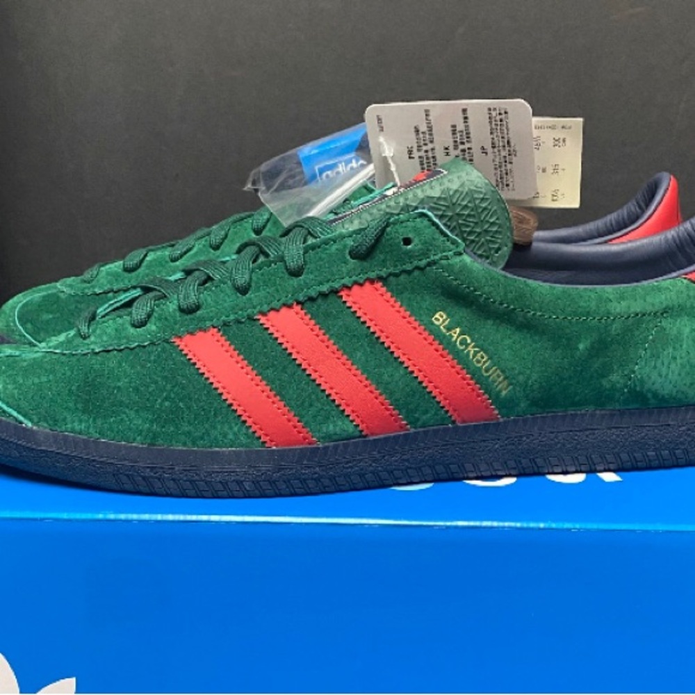 Gary Aspden adidas Originals Blackburn SPZL “Collegiate Green/Scarlet” RARE SIZE - Picture 3 of 10